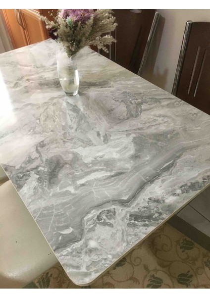 Mermer Desenli Katlanabilir Masa (60*110) fiyatları