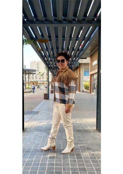 Kadın Camel Püskül Detaylı Gömlek fiyatları