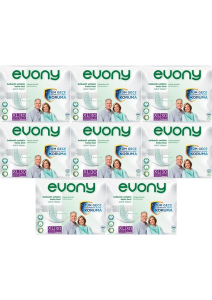 Hasta Bezi Yetişkin Bel Bantlı Tekstil Yüzey Extra Large- Ekstra Büyük Boy 240 Adet (8Pk*30)