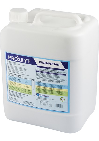 Su Bazlı Alkolsüz (Hipokloröz) Veteriner Alanı Dezenfektanı 5 Litre Konsantre