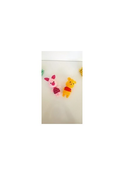 Winniethe Pooh+Piglet Mini Oyuncak (El Örgüsüdür)
