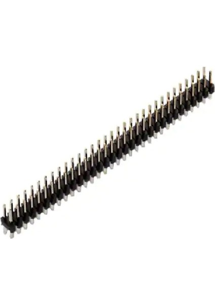 2X40 Pin 7.1mm Uzunluk 1.27MM 180 Derece Erkek Pin Header - 5 Adet