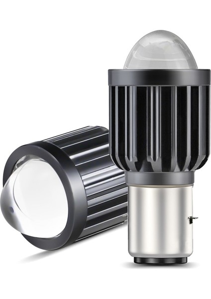 Iki Renkli LED Motosiklet Far Elektrikli Araç Lens Far (Yurt Dışından)