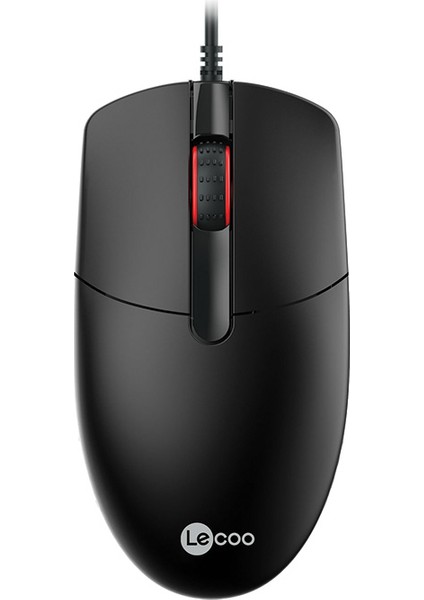 Lenovo Lecoo MS103 Tuşlu USB Kablolu 1000DPI Optik Mouse Siyah