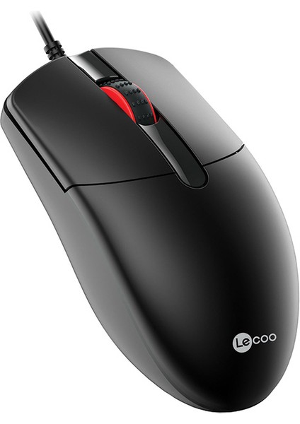 Lenovo Lecoo MS103 Tuşlu USB Kablolu 1000DPI Optik Mouse Siyah