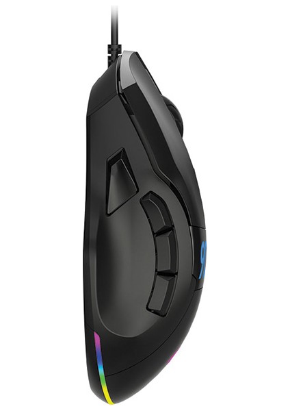 Lenovo Lecoo MS130 Kablolu RGB LED Aydınlatmalı 7200DPI 9 Makro Tuşlu 500Hz Gaming Mouse Siyah