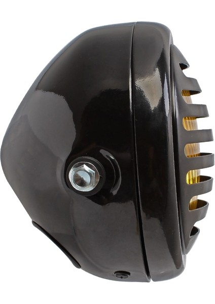 Motosiklet Farları Siyah Metal Retro Halojen Farlar (Yurt Dışından)