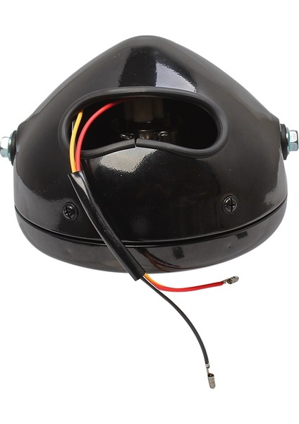 Motosiklet Farları Siyah Metal Retro Halojen Farlar (Yurt Dışından)