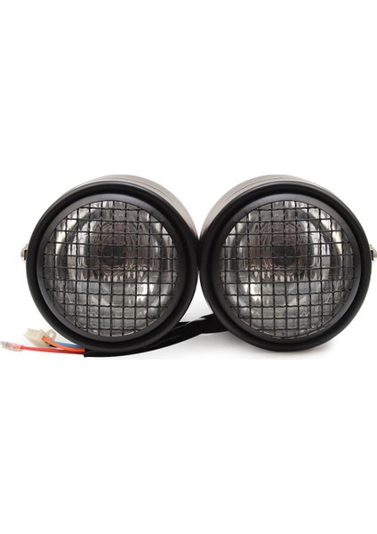 Motosiklet Farları Retro Modifiye Farlar Izgara Çift Lambalı Farlar (Yurt Dışından) modelleri
