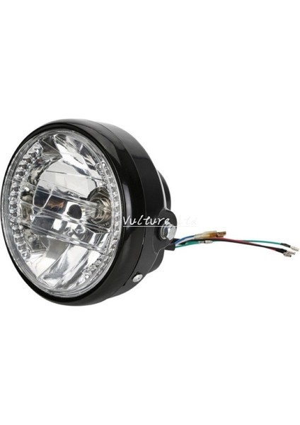 Motosiklet Metal Farlar Retro Yuvarlak Farlar (Yurt Dışından)