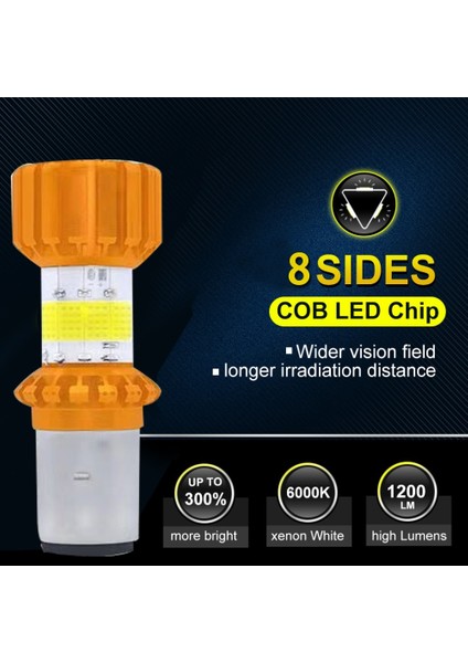 Süper Elektrikli Araba Far Motosiklet LED Far ve Yakın Ampul (Yurt Dışından)
