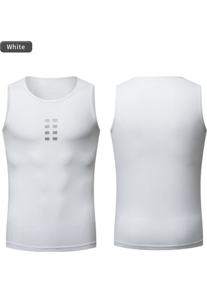 Erkek Temel Katman Kolsuz Binme Motosiklet Bisiklet Iç Çamaşırı Serin Nefes Alabilir Atlet (Yurt Dışından)