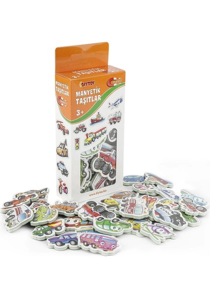 Mıknatıslı Aktivite Kartları Manyetik Sayılar, Taşıtlar, Hayvanlar, Alfabe Set 3+ Yaş 4lü Set