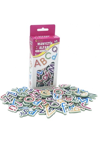 Mıknatıslı Aktivite Kartları Manyetik Sayılar, Taşıtlar, Hayvanlar, Alfabe Set 3+ Yaş 4lü Set