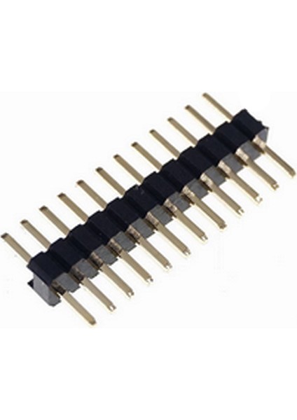 1X12 Pin 8.6mm Uzunluk 2mm Erkek Header Altın Kaplama - 10 Adet