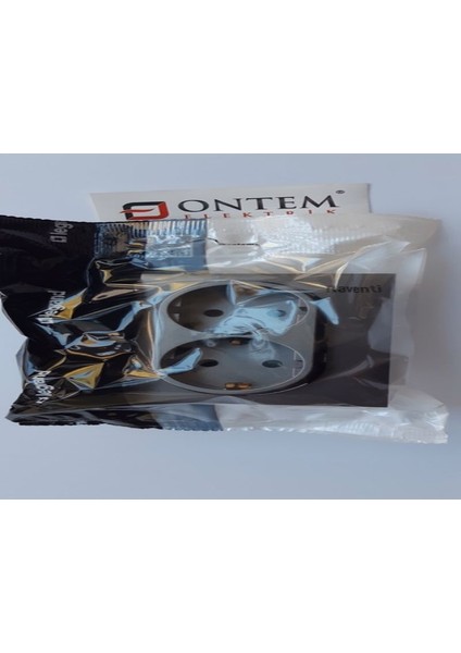 Raventi 2 'li Çocuk Korumalı Topraklı Priz Titanyum