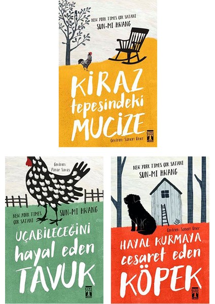 Kiraz Tepesindeki Mucize-Uçabileceğini Hayal Eden Tavuk-Hayal Kurmaya Cesaret Eden Köpek (3 Kitap Set)