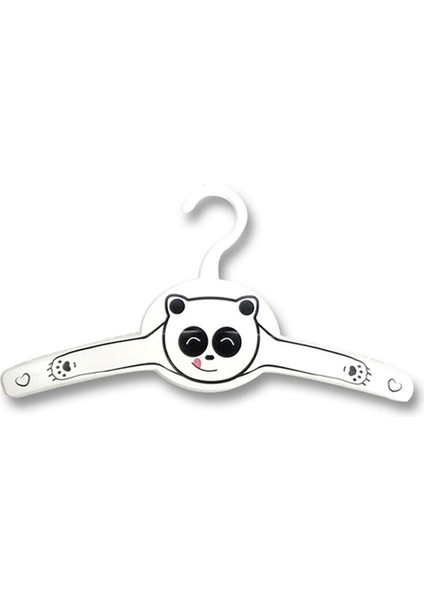 4 Adet Panda Bebek Elbise Askısı Gondol Çocuk Elbise Askı
