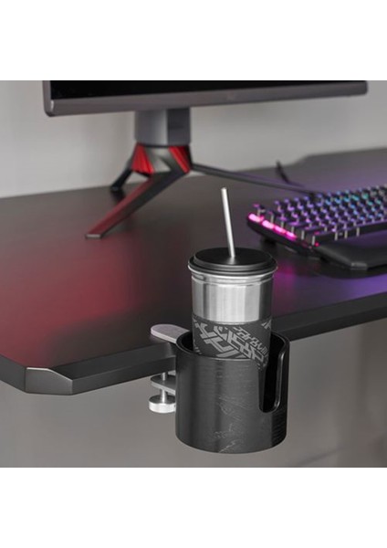 Lanespelare Kapaklı ve Pipetli Bardak Siyah