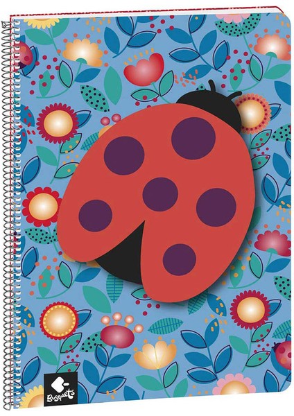 Ladybug Kareli A4 Spiralli Defter 80 Yaprak 5105209550