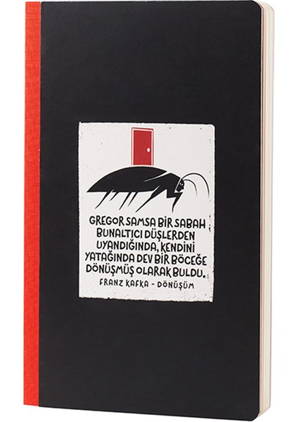 Kafka Dönüşüm Sert Kapak Defter Siyah