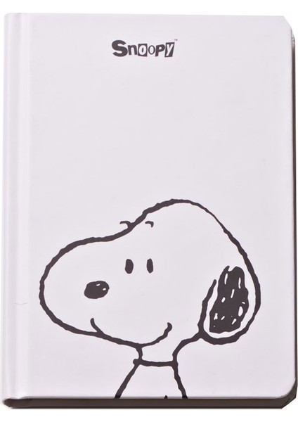 Snoopy Kafa Ciltli Sert Kapak Defter