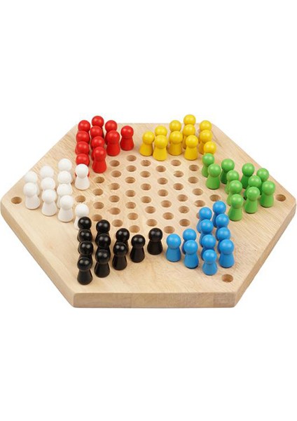 Ahşap Altıgen Çin Daması