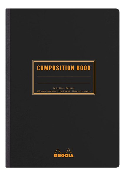 Composition Book A5 Çizgili Defter Black 119219C