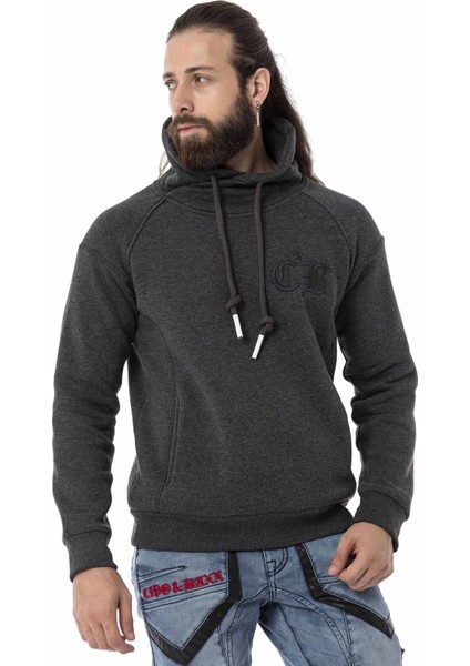 CL529 Jumbo Yaka Kışlık Antrasit Sweatshirt fiyatları