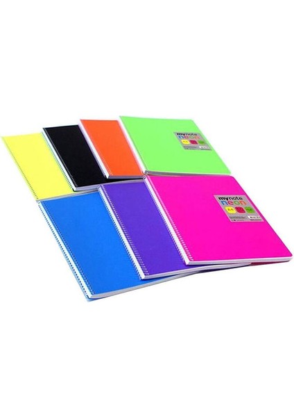 Spiralli Pp Kapak Defter A4 100 Yp Kareli