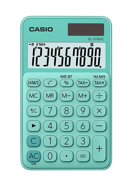 SL-310UC-GN Cep Tipi 10 Hane Yeşil Hesap Makinesi