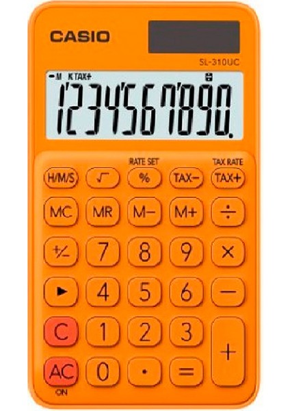 SL-310UC-RG Cep Tipi 10 Hane Turuncu Hesap Makinesi