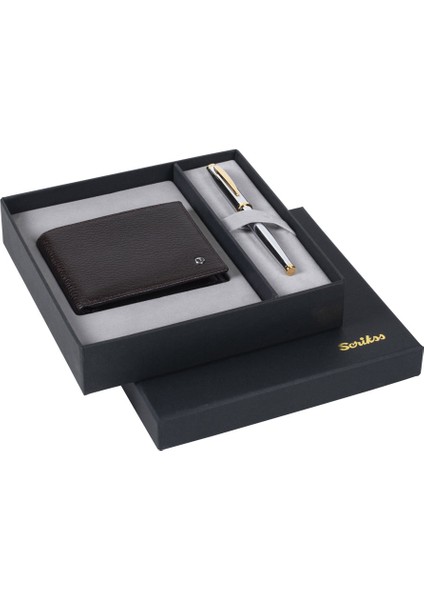 Klasik Cüzdan Kahve-39 Roller Kalem Gold Krom DR229 fiyatları