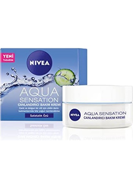 Aqua Sensation Canlandırıcı Yüz Bakım Kremi (50ML),NORMAL ve Karma Ciltler,salatalık Özü ile