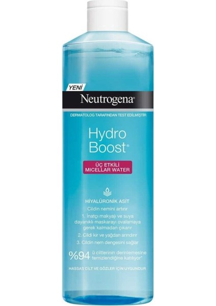 Hydroboost 3 Etkili Micellar Makyaj Temizleme Suyu 400ML