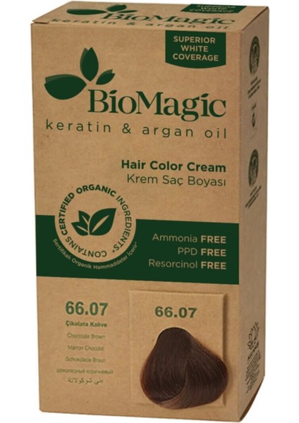 Doğal Saç Boyası Çikolata Kahve No. 66.07