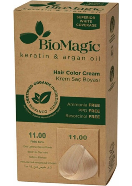 Doğal Saç Boyası Boyası Fildişi Sarısı No: 11.00