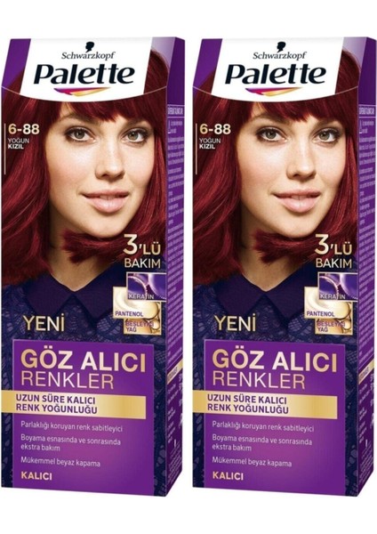 Göz Alıcı Renkler 6-88 Yoğun Kızıl x 2 Adet