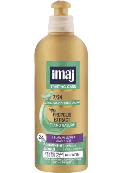 Imaj 7/24 Şekillendirici Saç Bakım Kremi Belirgin Esnek Bukleler 300 Ml