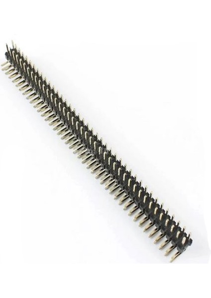 40 Pin 2X40 Pin 2.54MM 90 Derece Erkek Header Altın Kaplama - 4 Adet