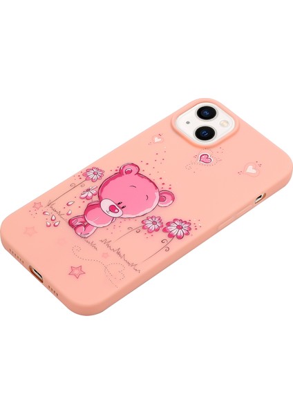 iPhone 14 Soluk Pembe Için Silikon Boyalı Telefon Kılıfı (Yurt Dışından) fiyatları