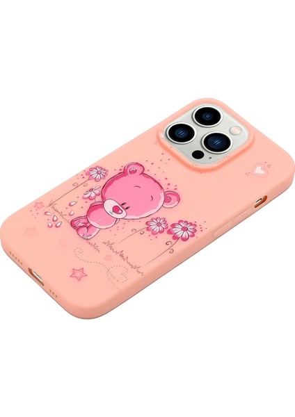 iPhone 14 Pro Soluk Pembe Için Silikon Boyalı Telefon Kılıfı (Yurt Dışından) fiyatları