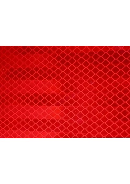 Kırmızı Reflektif Bant 5cm x 5 Metre Bal Petekli
