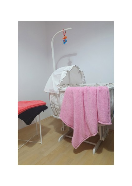 Bebek Çocuk Battaniyesi Yumuşak Peluş Wellsoft Pembe