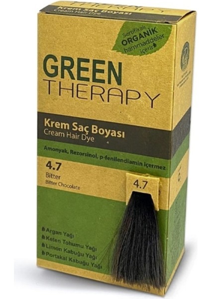 Green Therapy Krem Saç Boyası 4.7 Bitter