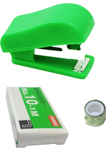 Mini Zımba Bant Zımba Teli 3'lü Set Kırmızı 3,8 cm