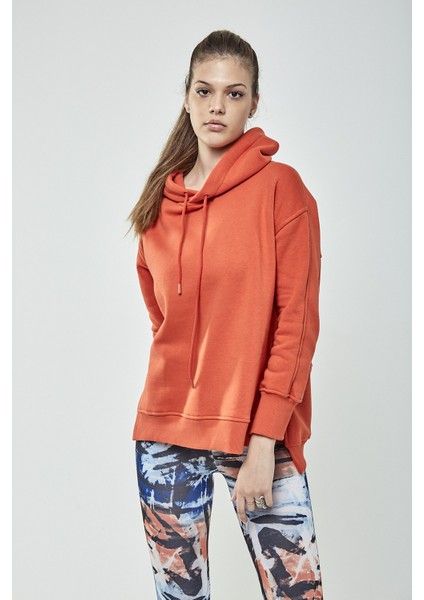 Kapüşonlu Içi Şardonlu Kadın Sweatshirt indirimleri