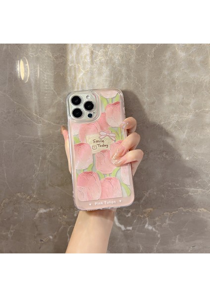 iphone 11 Shockproof Silikon Kılıf Şeffaf Koruma-Pembe(Yurt Dışından)