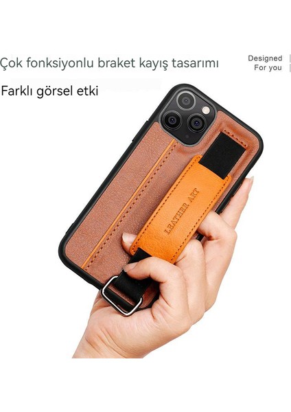 iphone 11 Bilek Bandı Sahibi Taşınabilir Cüzdan Koruma Deri Kılıf(Yurt Dışından)