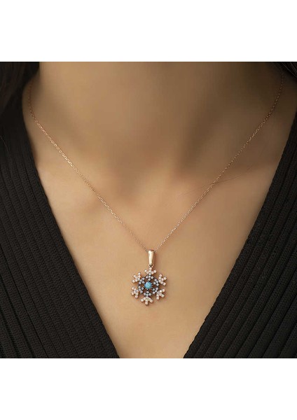 925 Ayar Gümüş Kar Tanesi Kadın Gümüş Kolye fiyatları